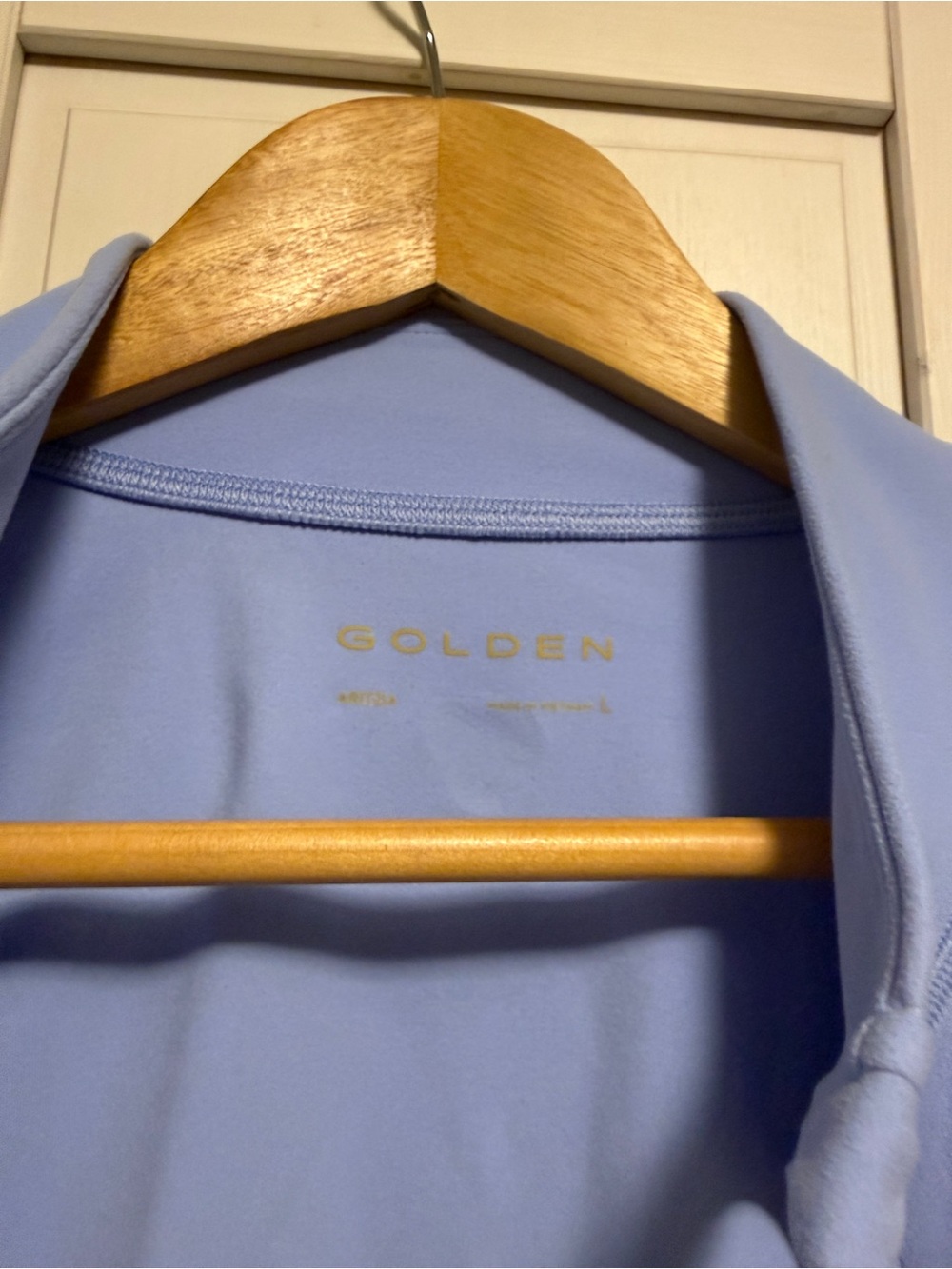 BUTTER Limit Zip-Up Sweat-wicking mockneck zip-up jacket day flower blue Aritzia - Picture 5 of 7